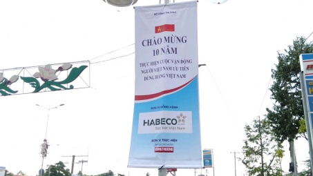 Hai thành phố treo phông phướn hưởng ứng Chương trình Nhận diện hàng Việt Nam - Tự hào hàng Việt Nam năm 2019