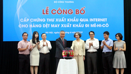 Áp dụng cấp chứng thư xuất khẩu hàng dệt may sang Mê-hi-cô qua Internet