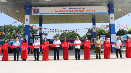 Petrolimex Phú Thọ: Khai trương cửa hàng xăng dầu số 61