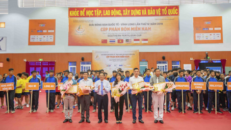 Khai mạc Giải Bóng bàn quốc tế Vĩnh Long - Cúp Phân bón miền Nam 2019