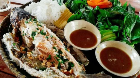 Cá lóc nướng trui