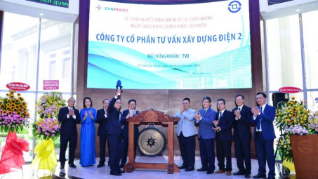 Hơn 12,3 triệu cổ phiếu Tư vấn Xây dựng Điện 2 chính thức lên sàn HOSE