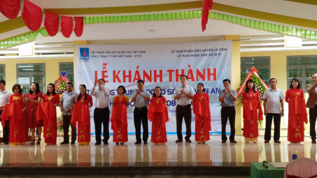 PVN và PV GAS tài trợ xây dựng trường học tại Gia Lai