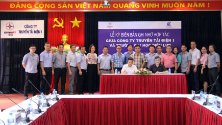 Trường Đại học Điện lực ký biên bản ghi nhớ hợp tác với công ty truyền tải Điện 1