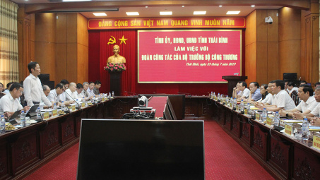“Bộ Công Thương sẽ phối hợp với Thái Bình tổ chức thu hút đầu tư, thu hút công nghệ..."