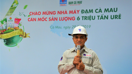 Đạm Cà Mau cán mức 6 triệu tấn Urê