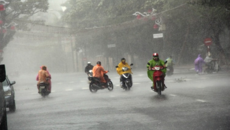 Thời tiết 14/9: Miền Trung mưa trên diện rộng