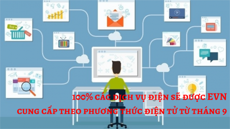 EVN cung cấp 100% dịch vụ điện tử từ tháng 9