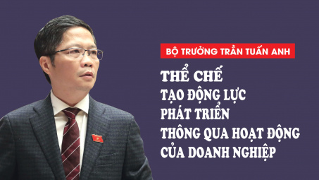 Bộ trưởng Trần Tuấn Anh: Thể chế tạo động lực phát triển thông qua hoạt động của Doanh nghiệp