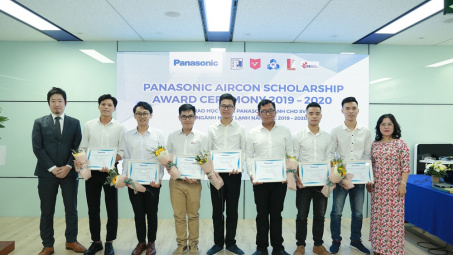 Lần đầu tiên Panasonic Việt Nam trao học bổng cho sinh viên ngành Nhiệt lạnh