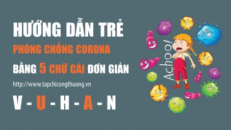 [Infographic] Hướng dẫn trẻ phòng chống Corona bằng 5 chữ cái đơn giản