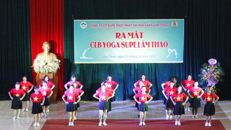 Ra mắt Câu lạc bộ Yoga Supe Lâm Thao