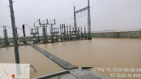 Cập nhật tình hình cấp điện tại miền Trung do ảnh hưởng mưa lũ