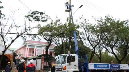 EVN cập nhật tình hình khắc phục hậu quả do cơn bão số 9 (MOLAVE)