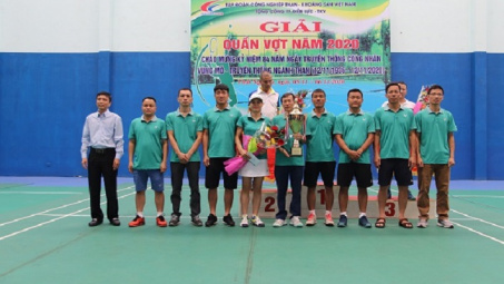 Sôi nổi Giải Quần vợt phong trào Tổng công ty Điện lực - TKV năm 2020