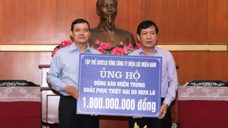 Tháng tri ân khách hàng: Điện lực miền Nam hướng về miền Trung