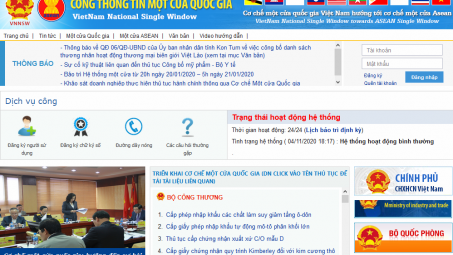 Gần 3,38 triệu hồ sơ thực hiện Cơ chế một cửa quốc gia