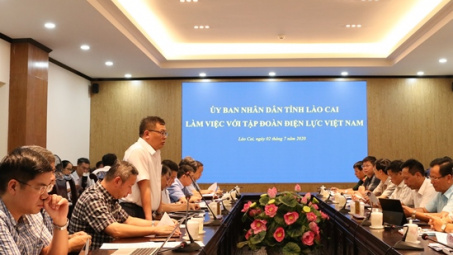 Lãnh đạo EVN, EVNNPC làm việc với UBND tỉnh Lào Cai