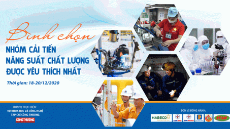 Thông báo về Hoạt động bình chọn "Nhóm Cải tiến năng suất chất lượng được yêu thích nhất"