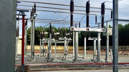 PTC3 đóng điện thành công dự án mở rộng ngăn lộ 110kV tại Trạm biến áp 220kV Hàm Tân