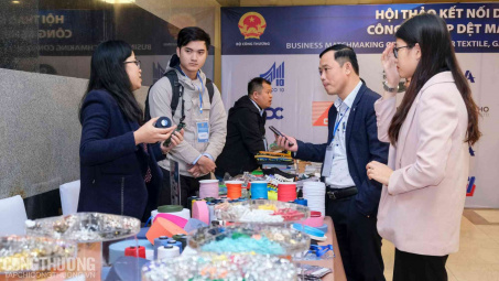 Nâng cao năng lực sản xuất, kết nối cung cầu công nghiệp hỗ trợ cho ngành dệt may, da giày
