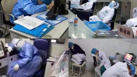 Xót xa hình ảnh các nữ y tá giữa tâm dịch Vũ Hán