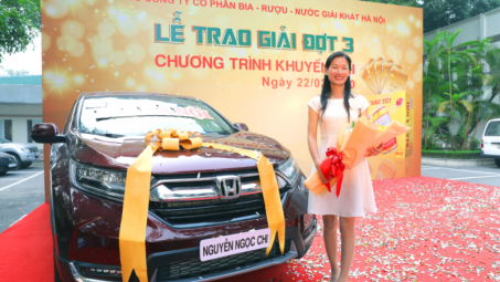 Bia Hà Nội trao giải đợt cuối Chương trình khuyến mại “Vị Bia làm nên sắc Tết”