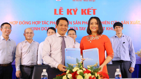 Viện dầu khí hợp tác sản xuất nước rửa tay khô diệt khuẩn
