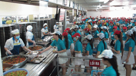 Nguy cơ mất an toàn thực phẩm ở bếp ăn tập thể tại các khu công nghiệp ở mức cao
