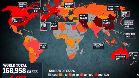 Các biện pháp khẩn cấp phòng chống covid-19 trên toàn thế giới