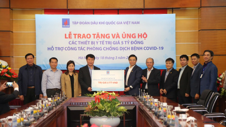 Chung tay chống dịch Covid-19, PVN hỗ trợ hơn 5 tỷ đồng thiết bị y tế
