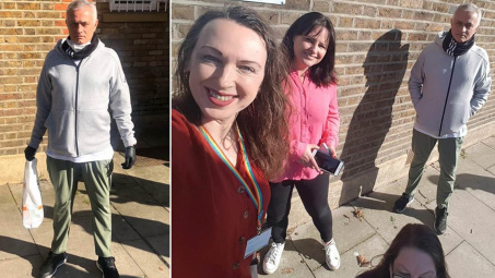 [Tin ảnh] Mourinho đi làm thiện nguyện trong đại dịch Covid-19