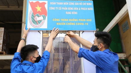 Thanh niên Rạng Đông chế tạo thành công Phòng khử khuẩn chống dịch Covid-19