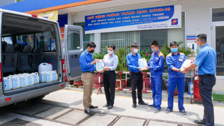 Tuổi trẻ Petrolimex Sài Gòn chung tay phòng, chống dịch COVID-19