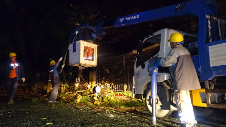 Ngành điện miền Bắc dốc toàn lực khắc phục thiệt hại do mưa đá, giông lốc