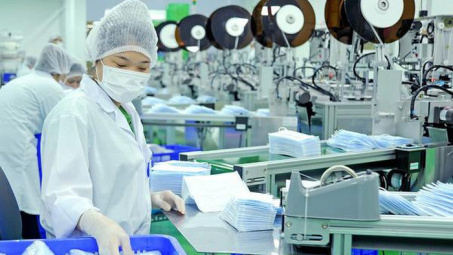 Diễn biến xuất khẩu khẩu trang y tế khá thất thường