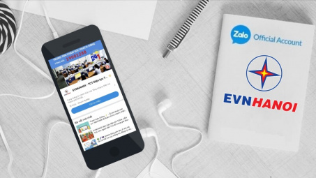 EVNHANOI phát triển ứng dụng trên Zalo