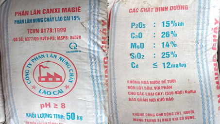 Vì sao Công ty Cổ phần Phân lân nung chảy Lào Cai tự ý ghi thêm thành phần SiO2 vào bao bì?