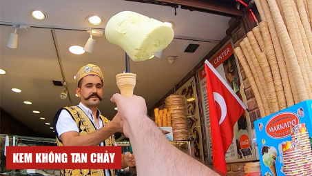 Vì sao kem của Thổ Nhĩ Kỳ không dễ tan chảy?