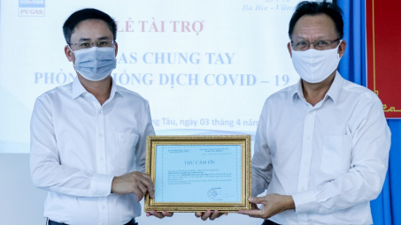 PVGAS chung tay chống dịch Covid-19 tại Bà Rịa Vũng Tàu