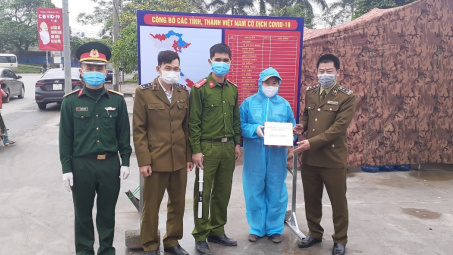 Quản lý thị trường Hải Phòng chung tay ngăn chặn dịch bệnh Covid-19