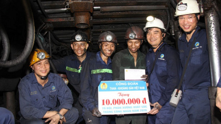 Công đoàn TKV chăm lo, cải thiện điều kiện làm việc, chế độ chính sách cho người lao động