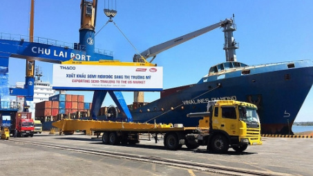 THACO tiếp tục xuất khẩu sơmi rơmoóc sang Mỹ