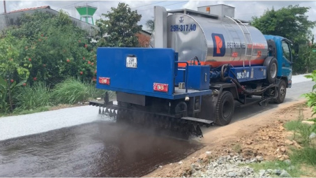 Nhựa đường Petrolimex sản xuất thành công nhũ tương gốc axit 60%