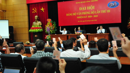 Tổ chức thành công Đại hội các tổ chức Đảng trực thuộc là tiền đề quyết định thành công của Đại hội đại biểu Đảng bộ Bộ Công Thương lần thứ III, nhiệm ký 2020-2025