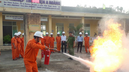 Xí nghiệp Thủy điện A Roàng chú trọng công tác phòng cháy chữa cháy