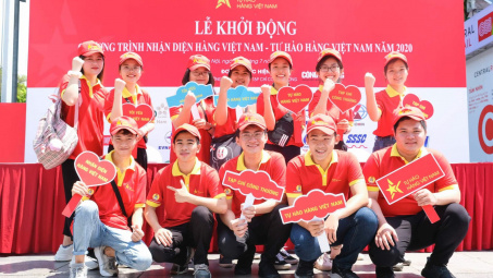 Tình nguyện viên của “Tự hào hàng Việt Nam” đã sẵn sàng cho Lễ khởi động