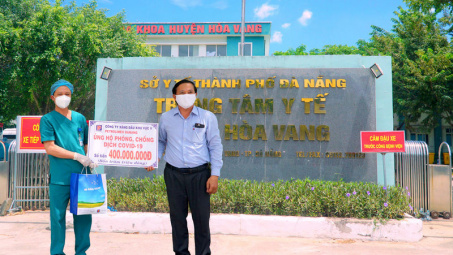 Petrolimex Đà Nẵng: 400 triệu đồng tiếp sức Bệnh viện Dã chiến chống Covid-19
