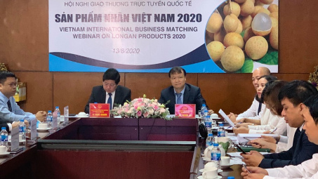 Giao thương trực tuyến: Cơ hội kinh doanh triển vọng cho trái nhãn Việt Nam