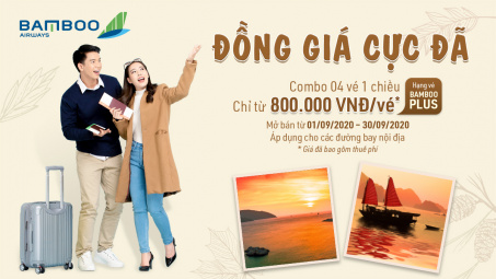 Thoả sức cất cánh cùng Bamboo Airways với “cơn mưa” ưu đãi nửa cuối năm